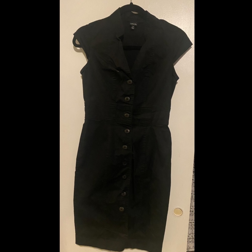 Women’s black dress - size 4 - thick professional material!